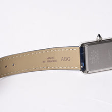 画像をギャラリービューアに読み込む, 新品同様 CARTIER カルティエ TANK MUST LM タンクマスト LM 腕時計 WSTA0055 重量31.79g SS クォーツ レザー ブルー文字盤 中古 4a006377