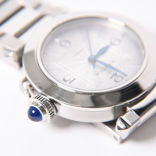 CARTIER Pasha de Cartier Watch Silver WSPA0013 Automatic Silver Dial Good Condition Used 4a006426