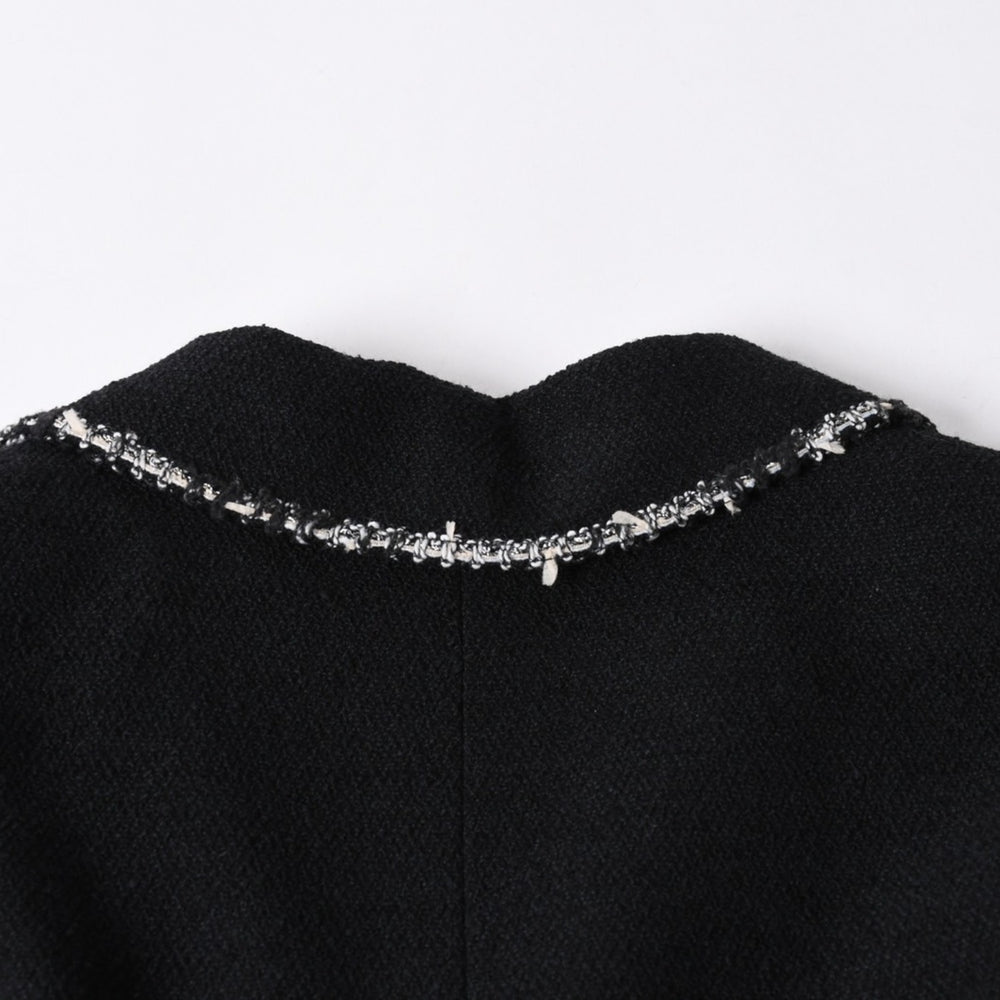 新品同様品 CHANEL シャネル ツイードロングコート エンブレムワッペン ダブルブレスト 05C サイズ36 P24957V15529 中古 4a003296