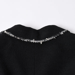 新品同様品 CHANEL シャネル ツイードロングコート エンブレムワッペン ダブルブレスト 05C サイズ36 P24957V15529 中古 4a003296
