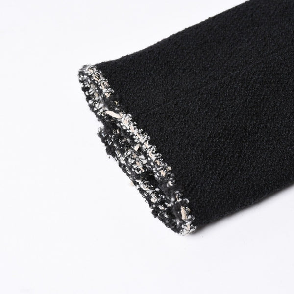 新品同様品 CHANEL シャネル ツイードロングコート エンブレムワッペン ダブルブレスト 05C サイズ36 P24957V15529 中古 4a003296