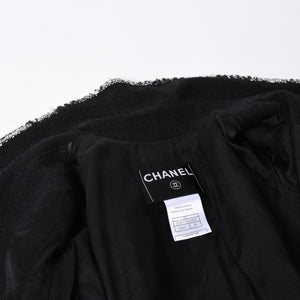 新品同様品 CHANEL シャネル ツイードロングコート エンブレムワッペン ダブルブレスト 05C サイズ36 P24957V15529 中古 4a003296
