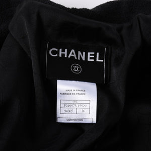 新品同様品 CHANEL シャネル ツイードロングコート エンブレムワッペン ダブルブレスト 05C サイズ36 P24957V15529 中古 4a003296