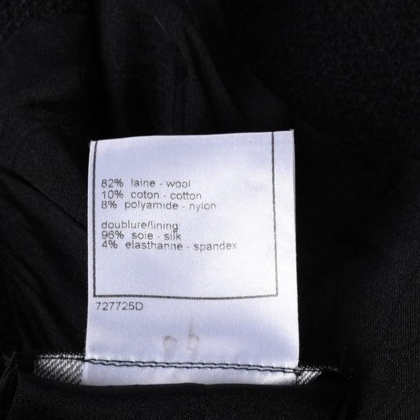 新品同様品 CHANEL シャネル ツイードロングコート エンブレムワッペン ダブルブレスト 05C サイズ36 P24957V15529 中古 4a003296