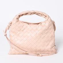 画像をギャラリービューアに読み込む, 新品同様品 BOTTEGA VENETA ボッテガヴェネタ イントレチャート 2WAY ハンドバッグ ショルダーバッグ ピンク ゴールド金具 A00621123X 中古 4a006237
