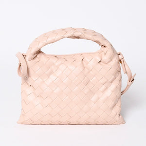 Like new BOTTEGA VENETA Intrecciato 2WAY handbag shoulder bag pink gold hardware A00621123X Used 4a006237