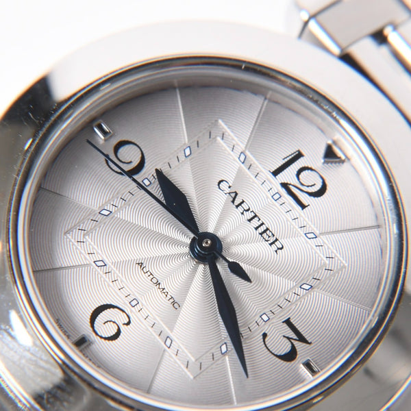 CARTIER Pasha de Cartier Watch Silver WSPA0013 Automatic Silver Dial Good Condition Used 4a006426