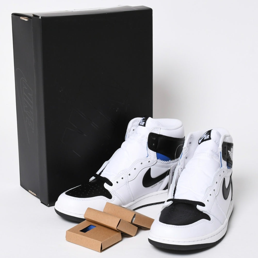 新品未使用品 NIKE AIR JORDAN 1 RETRO HI OG エアジョーダン 1 × UNION ユニオン × FRAGMENT DESIGN フラグメントデザイン サイズ9.5 中古 4a006259