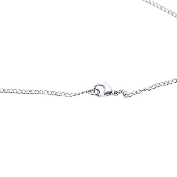 極美品 CHANEL シャネル ネックレス ココマーク 06P ブラック 黒 シルバー necklace COCO BK×SV 06P 美品 中古 4a000650