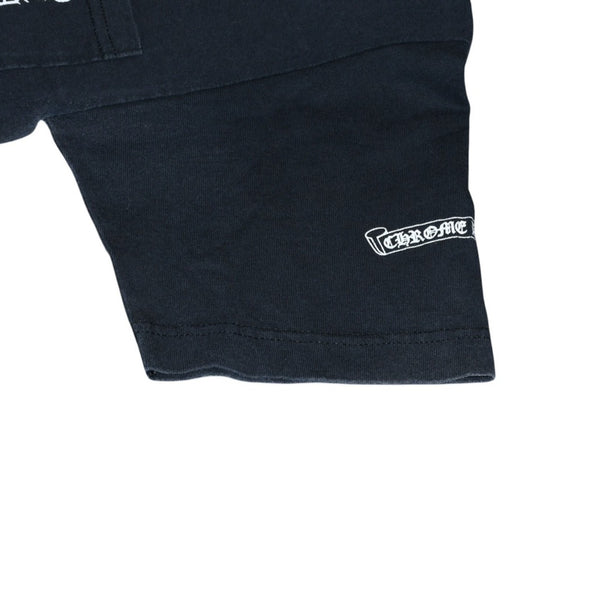 CHROME HEARTS Short sleeve T-shirt Size S Old English logo Scroll label Black Good condition Used 4a001533