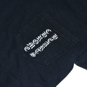 CHROME HEARTS Short sleeve T-shirt Size S Old English logo Scroll label Black Good condition Used 4a001533