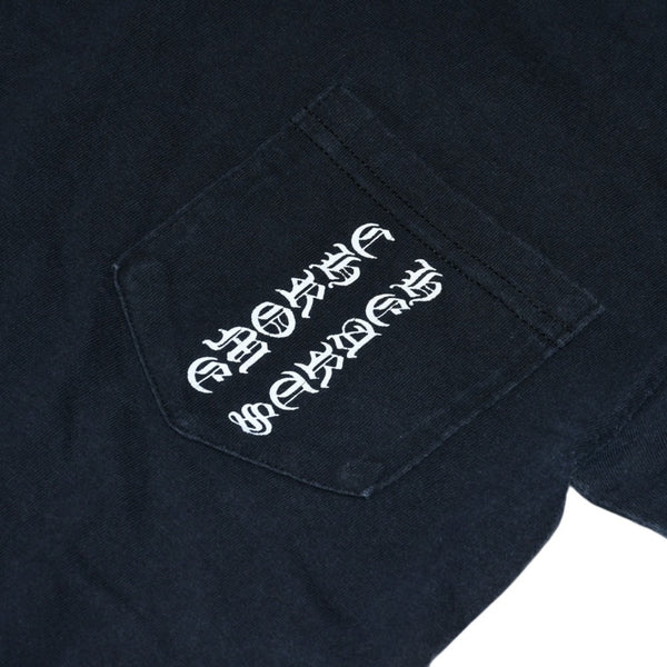 CHROME HEARTS Short sleeve T-shirt Size S Old English logo Scroll label Black Good condition Used 4a001533