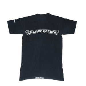 CHROME HEARTS Short sleeve T-shirt Size S Old English logo Scroll label Black Good condition Used 4a001533