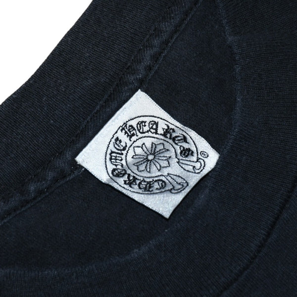 CHROME HEARTS Short sleeve T-shirt Size S Old English logo Scroll label Black Good condition Used 4a001533