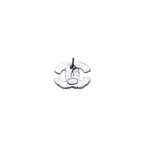 極美品 CHANEL シャネル ピアス スクエアラインストーン ココマーク シルバー 06A earrings CC square rhinestone 06A SV 美品 中古 4a000643
