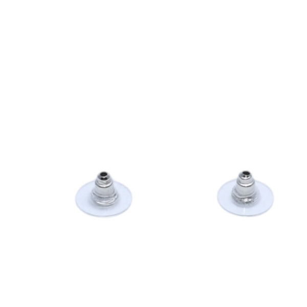 極美品 CHANEL シャネル ピアス スクエアラインストーン ココマーク シルバー 06A earrings CC square rhinestone 06A SV 美品 中古 4a000643