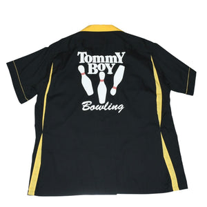 Very good condition VINTAGE Vintage 90's TOMMY BOY RECRDS Tommy Boy Records Bowling Shirt Size XL Black Yellow Used 4a001511