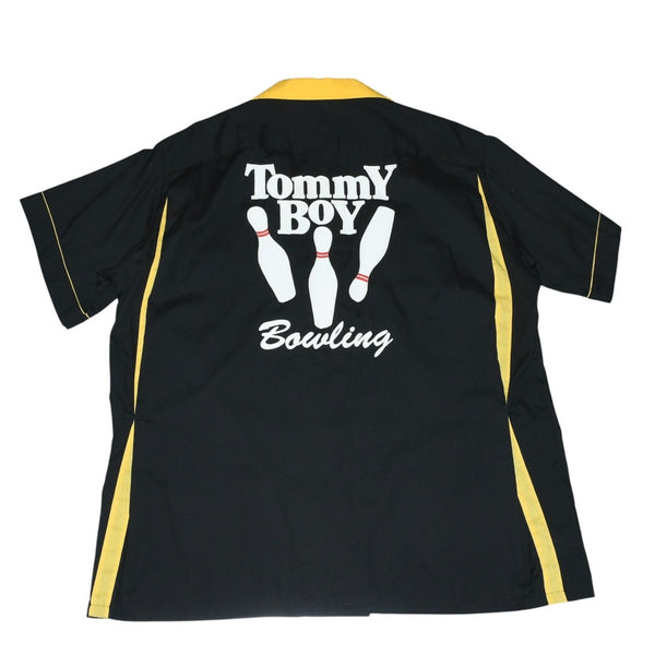 Very good condition VINTAGE Vintage 90's TOMMY BOY RECRDS Tommy Boy Records Bowling Shirt Size XL Black Yellow Used 4a001511
