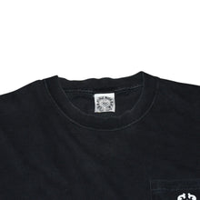 画像をギャラリービューアに読み込む, CHROME HEARTS クロムハーツ ヴァインダガー 半袖Tシャツ サイズM ホースシュー フローラルクロス ブラック 美品 中古 4a001530