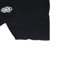 画像をギャラリービューアに読み込む, CHROME HEARTS クロムハーツ ヴァインダガー 半袖Tシャツ サイズM ホースシュー フローラルクロス ブラック 美品 中古 4a001530