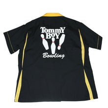 画像をギャラリービューアに読み込む, 極美品 VINTAGE ヴィンテージ 90's TOMMY BOY RECRDS トミーボーイ レコード ボウリングシャツ サイズXL ブラック イエロー 中古 4a001511