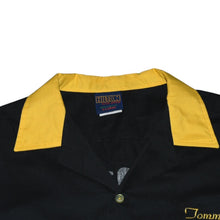 画像をギャラリービューアに読み込む, 極美品 VINTAGE ヴィンテージ 90's TOMMY BOY RECRDS トミーボーイ レコード ボウリングシャツ サイズXL ブラック イエロー 中古 4a001511
