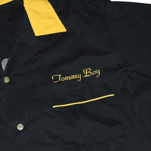 Very good condition VINTAGE Vintage 90's TOMMY BOY RECRDS Tommy Boy Records Bowling Shirt Size XL Black Yellow Used 4a001511