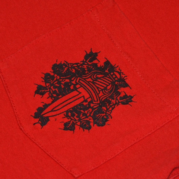 極美品 CHROME HEARTS クロムハーツ ヴァインダガー 半袖Tシャツ サイズM オールドモデル ネックロゴ スクロールラベル 中古 4a001531