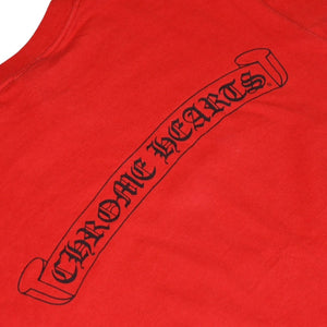 極美品 CHROME HEARTS クロムハーツ ヴァインダガー 半袖Tシャツ サイズM オールドモデル ネックロゴ スクロールラベル 中古 4a001531