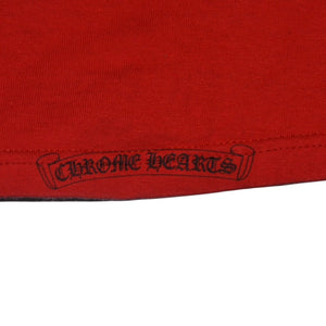 極美品 CHROME HEARTS クロムハーツ ヴァインダガー 半袖Tシャツ サイズM オールドモデル ネックロゴ スクロールラベル 中古 4a001531