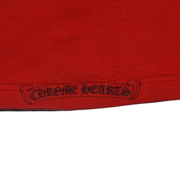 極美品 CHROME HEARTS クロムハーツ ヴァインダガー 半袖Tシャツ サイズM オールドモデル ネックロゴ スクロールラベル 中古 4a001531