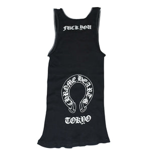 CHROME HEARTS Vine Dagger Tank Top Sleeveless Size L FUCK YOU Horseshoe Black Tokyo Limited Good Condition Used 4a001529