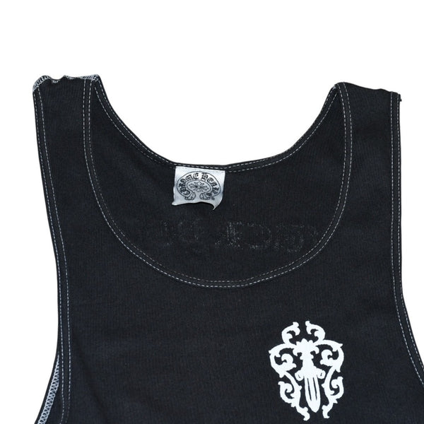 CHROME HEARTS Vine Dagger Tank Top Sleeveless Size L FUCK YOU Horseshoe Black Tokyo Limited Good Condition Used 4a001529