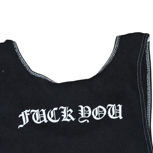 CHROME HEARTS Vine Dagger Tank Top Sleeveless Size L FUCK YOU Horseshoe Black Tokyo Limited Good Condition Used 4a001529