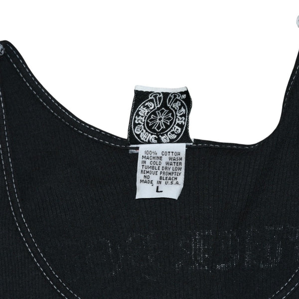 CHROME HEARTS Vine Dagger Tank Top Sleeveless Size L FUCK YOU Horseshoe Black Tokyo Limited Good Condition Used 4a001529