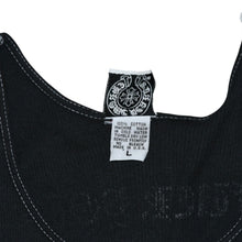 画像をギャラリービューアに読み込む, CHROME HEARTS クロムハーツ ヴァインダガー タンクトップ ノースリーブ サイズL FUCK YOU ホースシュー ブラック 東京限定 美品 中古 4a001529