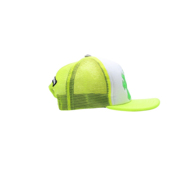 新品未使用 CHROME HEARTS クロムハーツ TRUCKER CAP トラッカーキャップ セメタリークロスパッチ グリーン シルバー925 中古 4a001457
