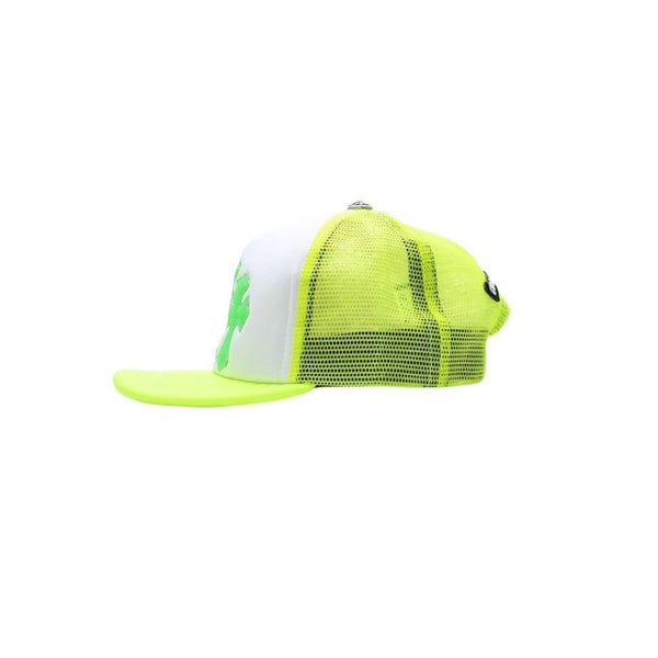 新品未使用 CHROME HEARTS クロムハーツ TRUCKER CAP トラッカーキャップ セメタリークロスパッチ グリーン シルバー925 中古 4a001457