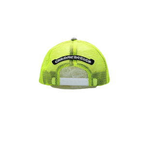 新品未使用 CHROME HEARTS クロムハーツ TRUCKER CAP トラッカーキャップ セメタリークロスパッチ グリーン シルバー925 中古 4a001457