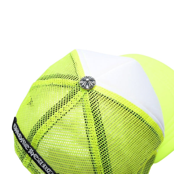 新品未使用 CHROME HEARTS クロムハーツ TRUCKER CAP トラッカーキャップ セメタリークロスパッチ グリーン シルバー925 中古 4a001457