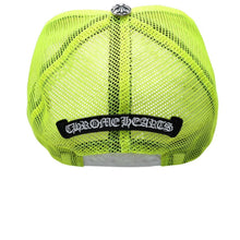 画像をギャラリービューアに読み込む, 新品未使用 CHROME HEARTS クロムハーツ TRUCKER CAP トラッカーキャップ セメタリークロスパッチ グリーン シルバー925 中古 4a001457