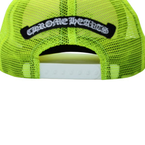 新品未使用 CHROME HEARTS クロムハーツ TRUCKER CAP トラッカーキャップ セメタリークロスパッチ グリーン シルバー925 中古 4a001457