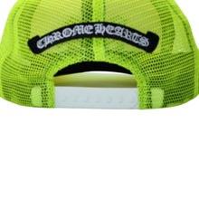画像をギャラリービューアに読み込む, 新品未使用 CHROME HEARTS クロムハーツ TRUCKER CAP トラッカーキャップ セメタリークロスパッチ グリーン シルバー925 中古 4a001457