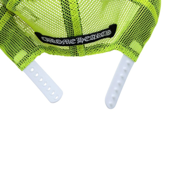 新品未使用 CHROME HEARTS クロムハーツ TRUCKER CAP トラッカーキャップ セメタリークロスパッチ グリーン シルバー925 中古 4a001457