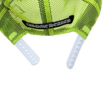 画像をギャラリービューアに読み込む, 新品未使用 CHROME HEARTS クロムハーツ TRUCKER CAP トラッカーキャップ セメタリークロスパッチ グリーン シルバー925 中古 4a001457