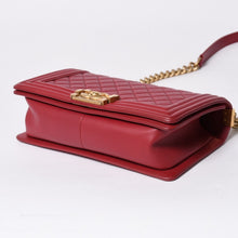 Load the image into the gallery viewer. CHANEL シャネル ボーイシャネル チェーンショルダーバッグ ショルダーバッグ 26番台 ラムスキン ココマーク ピンク ゴールド金具 美品 中古 4a006431