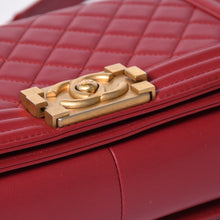 Load the image into the gallery viewer. CHANEL シャネル ボーイシャネル チェーンショルダーバッグ ショルダーバッグ 26番台 ラムスキン ココマーク ピンク ゴールド金具 美品 中古 4a006431