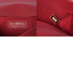 CHANEL シャネル ボーイシャネル チェーンショルダーバッグ ショルダーバッグ 26番台 ラムスキン ココマーク ピンク ゴールド金具 美品 中古 4a006431