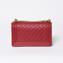 Load the image into the gallery viewer. CHANEL シャネル ボーイシャネル チェーンショルダーバッグ ショルダーバッグ 26番台 ラムスキン ココマーク ピンク ゴールド金具 美品 中古 4a006431