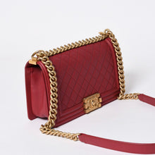Load the image into the gallery viewer. CHANEL シャネル ボーイシャネル チェーンショルダーバッグ ショルダーバッグ 26番台 ラムスキン ココマーク ピンク ゴールド金具 美品 中古 4a006431